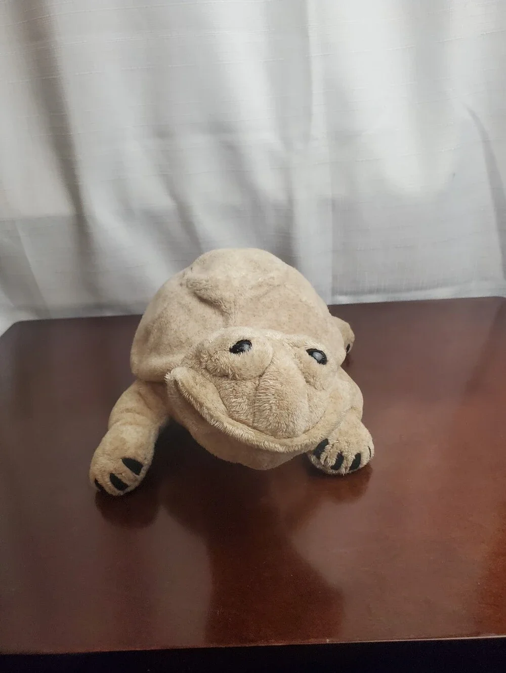 Vintage Cuddly Quarry Critters 2003 Tortoise Turtle 12” Plush Tan Sand Color
